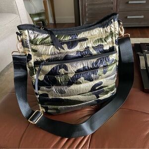 Camouflage Quilted Shoulder Bag